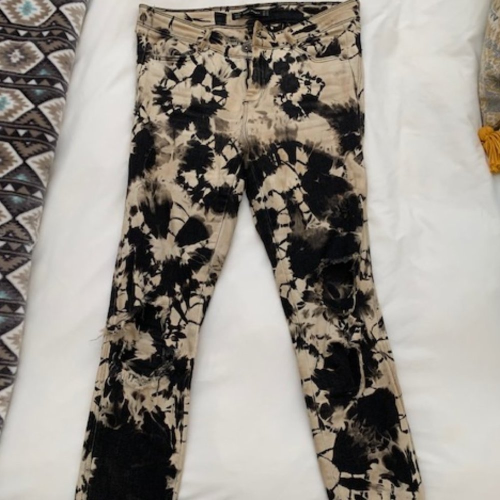 Bleach Dye Zara Size 6 Jeans